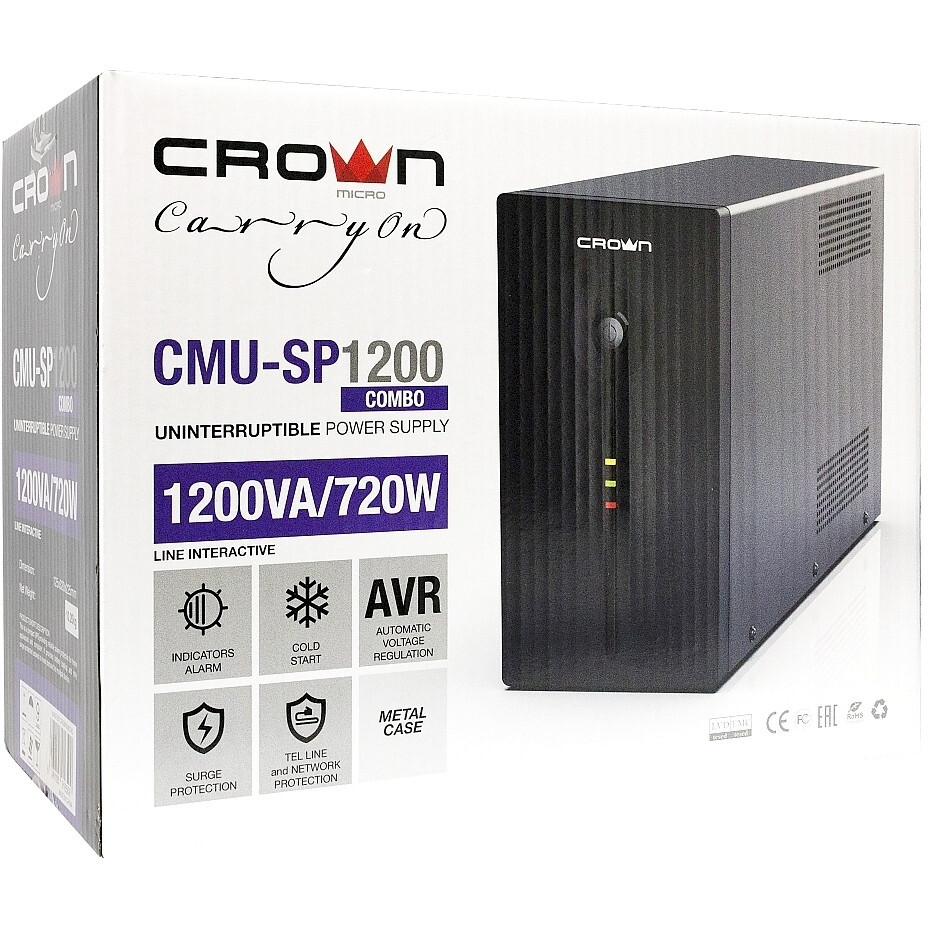 ИБП Crown CMU-SP1200 Combo - фото 3