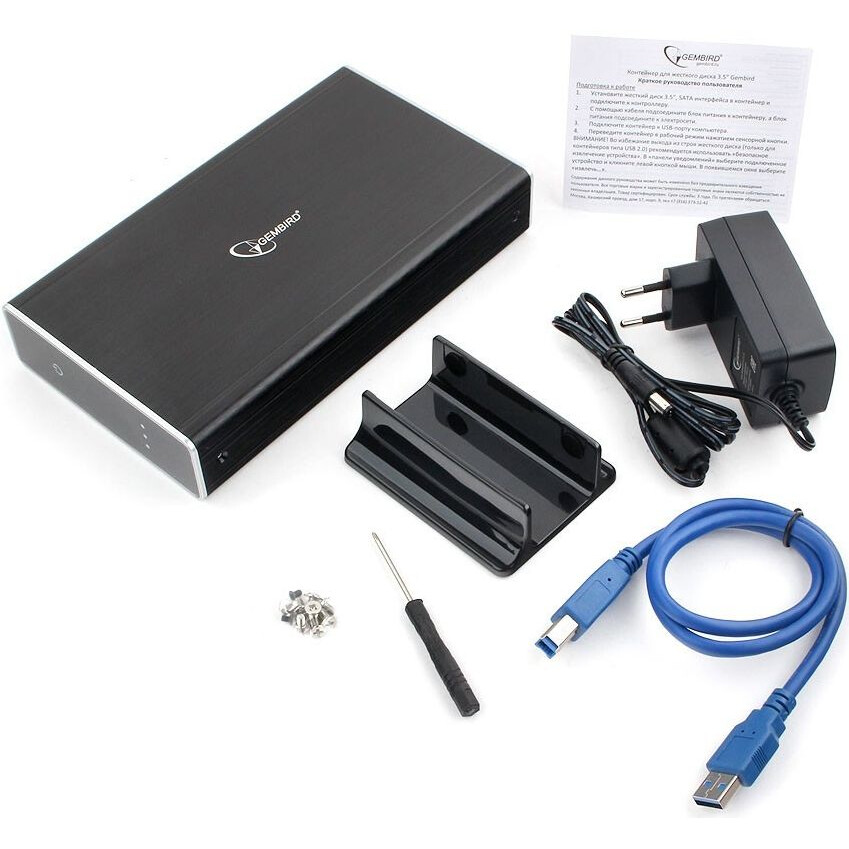 Внешний корпус для HDD Gembird EE3-U3S-80 Black - фото 4