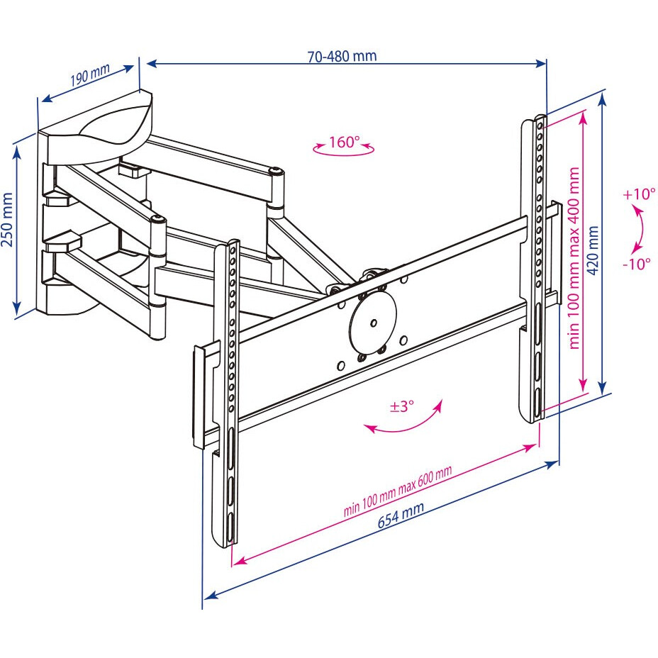 Кронштейн Kromax ATLANTIS-55 - фото 3