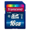 Карта памяти 16Gb SD Transcend  (TS16GSDU1)