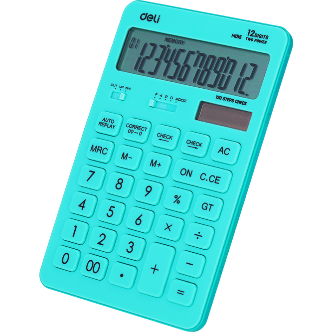 Калькулятор Deli EM01531 Cyan