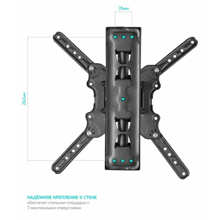 Кронштейн Onkron NP40 Black - NP40-B - фото 4