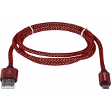 Кабель USB A (M) - microUSB B (M), 1м, Defender USB08-03T Red (87801)