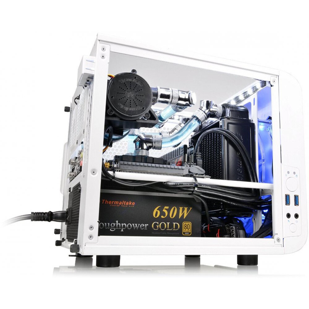 Корпус Thermaltake Core V1 White (CA-1B8-00S6WN-01) - фото 9