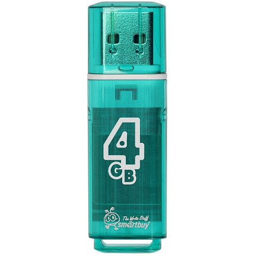 USB Flash накопитель 4Gb SmartBuy Glossy Green (SB4GBGS-G)