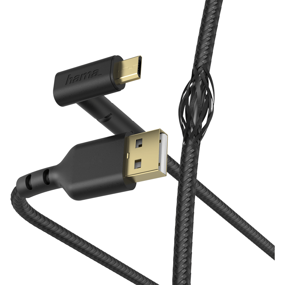 Кабель USB A (M) - microUSB B (M), 1.5м, HAMA 00187215