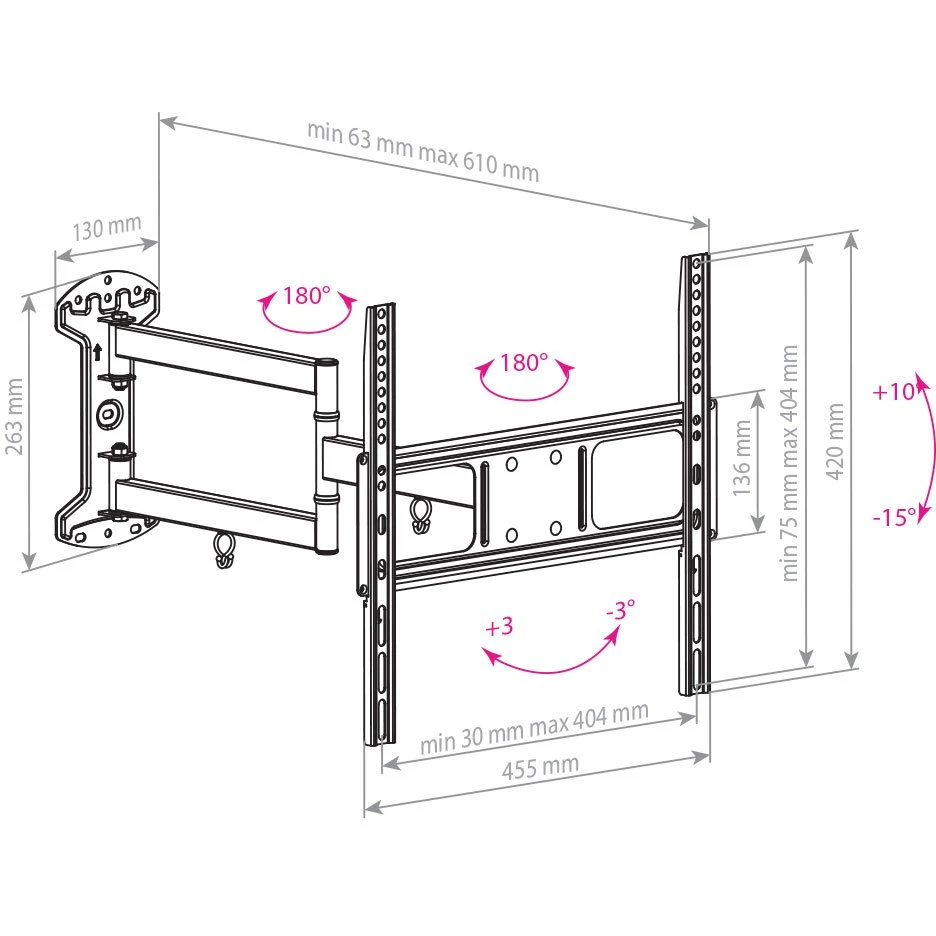 Кронштейн ARM MEDIA LCD-415 Black - фото 2