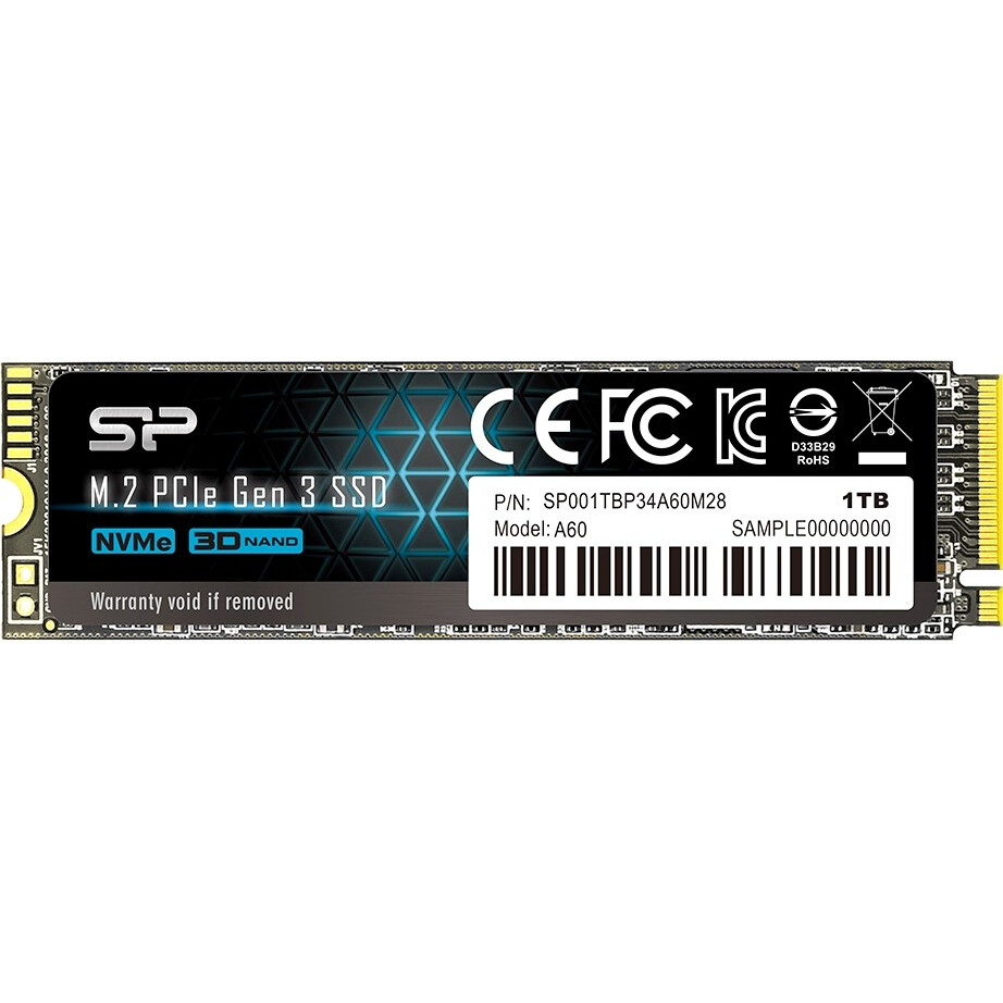 Накопитель SSD 1Tb Silicon Power A60 (SP001TBP34A60M28)