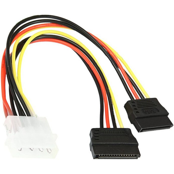 Переходник Molex - 2x SATA, Gembird CC-SATA-PSY