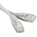 Патч-корд Hyperline PC-LPM-UTP-RJ45-RJ45-C6-5M-LSZH-GY, 5м