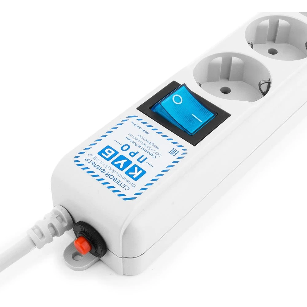 Сетевой фильтр Power Cube SPL(5+1)-16B-P-1,9М White - фото 2