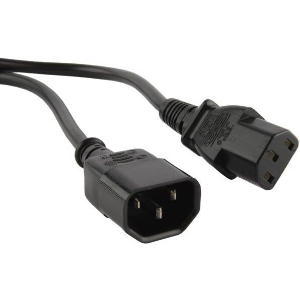 Кабель питания C13 - C14, 10м, Hyperline PWC-IEC13-IEC14-10-BK