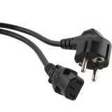 Кабель питания Schuko - C13, 0.5м, Hyperline PWC-IEC13-SHM-0.5-BK