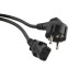 Кабель питания Schuko - C13, 0.5м, Hyperline PWC-IEC13-SHM-0.5-BK