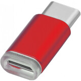 Переходник microUSB (F) - USB Type-C, Greenconnect GCR-UC3U2MF-Red