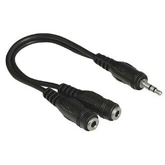 Разветвитель 3.5 Jack (M) - 2x 3.5 Jack (F), 0.2м, HAMA H-48925 - 00048925
