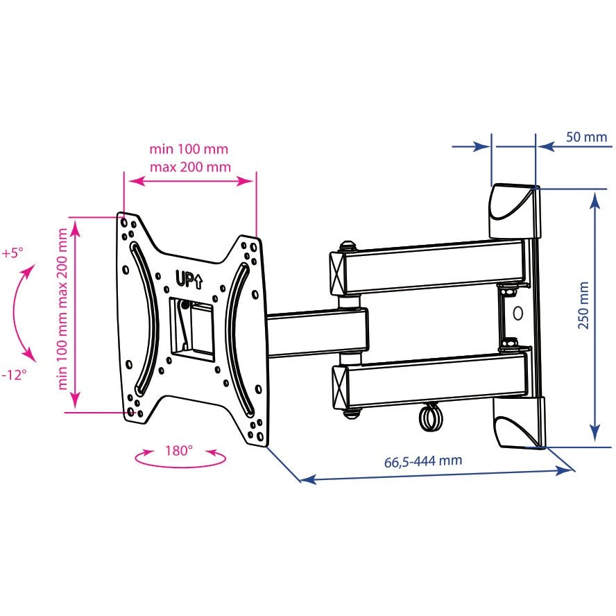 Кронштейн Kromax DIX-22 Black - фото 2