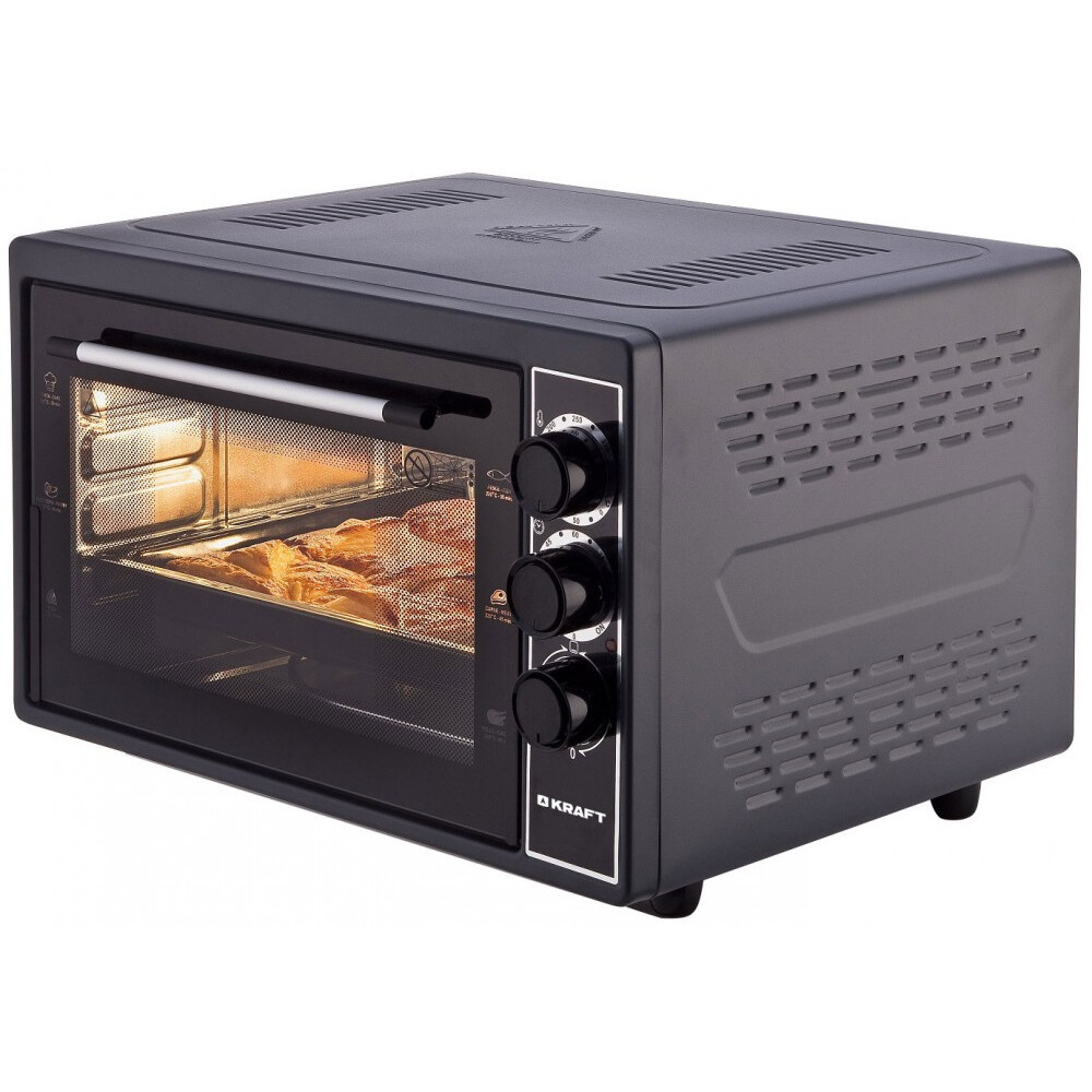 Мини-печь KRAFT KF-MO 3801 Black