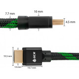 Кабель HDMI - HDMI, 2м, Greenconnect GCR-51834