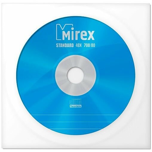 Диск CD-R Mirex 700Mb 48x Standart Paper Cover (1шт) (204930)