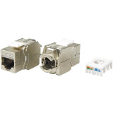 Вставка RJ-45 Hyperline KJ8-8P8C-C5e-180-TLS-SH-F-WH