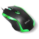 Мышь Delux M556 Black/Green