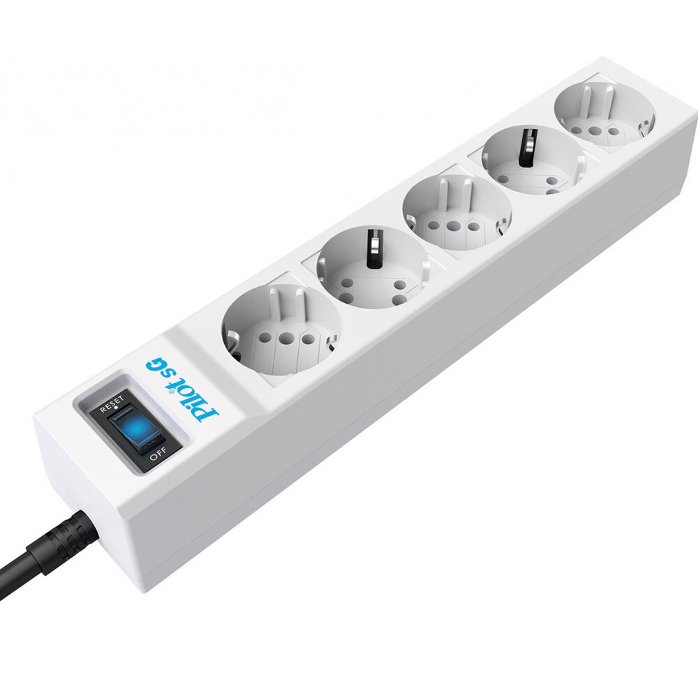 Сетевой фильтр Pilot sG 10м 5 розеток White - фото 3