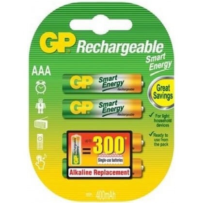 Аккумулятор GP (AAA, NiMH, 400mAh, 2 шт) - 40AAAHCSVPT-2CR2