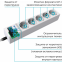 Сетевой фильтр Pilot sG 10м 5 розеток White