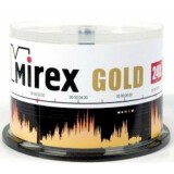 Диск CD-R Mirex 700Mb 24x Gold Cake Box (50шт) (201793)