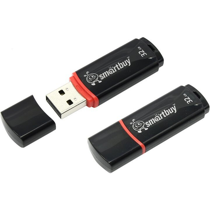 USB Flash накопитель 32GB SmartBuy Crown Black (SB32GBCRW-K)