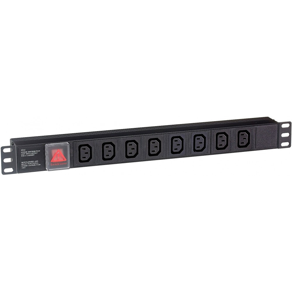 Блок розеток ExeGate PDU-19H808 Al-8С13-C14-SW