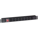 Блок розеток ExeGate PDU-19H808 Al-8С13-C14-SW (EX280854RUS)