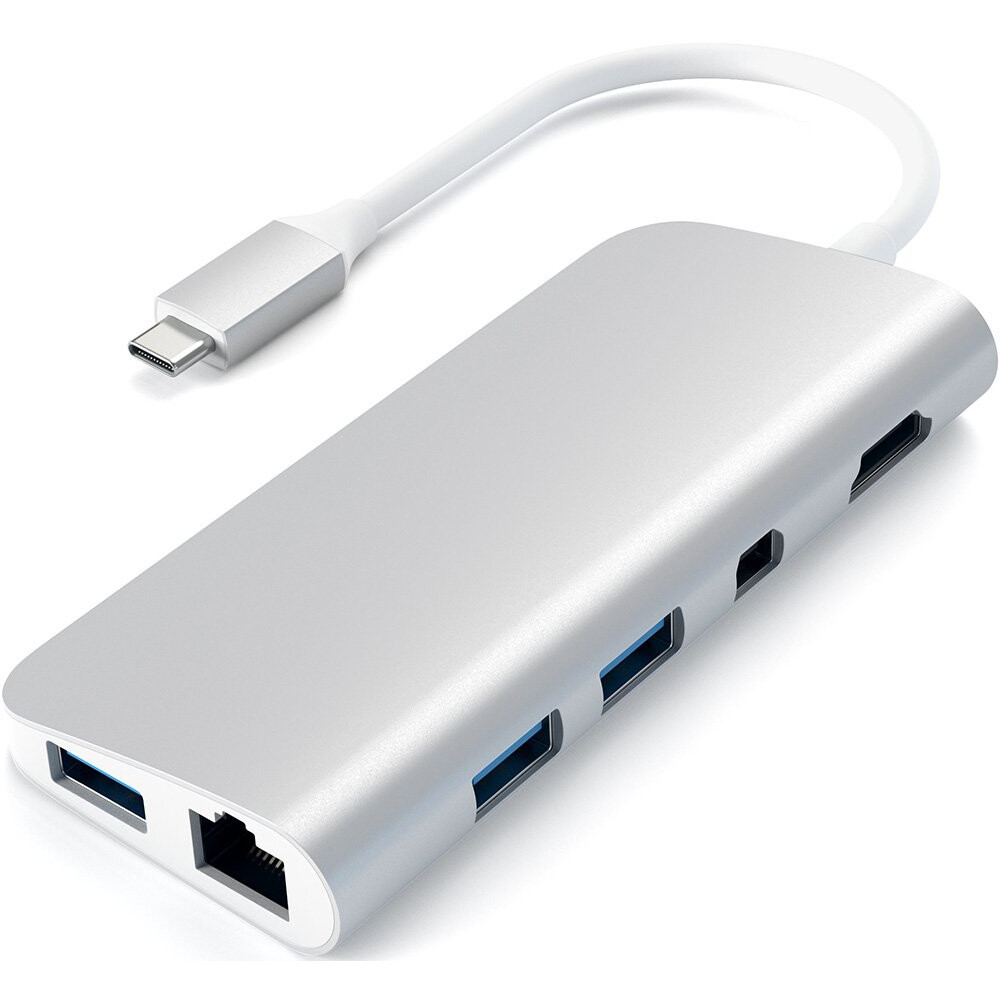 Док-станция Satechi Type-C Multimedia Adapter Silver (ST-TCMM8PAS)