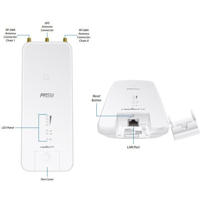 Wi-Fi точка доступа Ubiquiti Rocket 5AC Prism Gen 2 - RP-5AC-Gen2-EU - фото 2