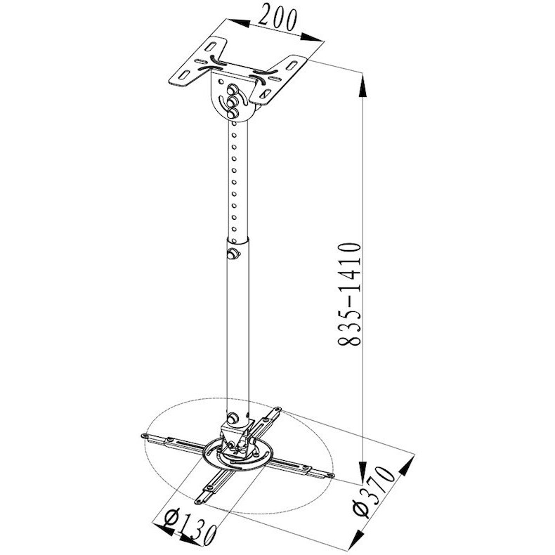 Кронштейн Wize WPD-S Silver - фото 2