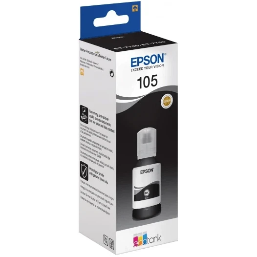 Чернила Epson C13T00Q140 Black - фото 2