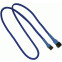 Кабель удлинительный 3-pin - 3-pin, 0.6м, Nanoxia NX3PV60B Blue