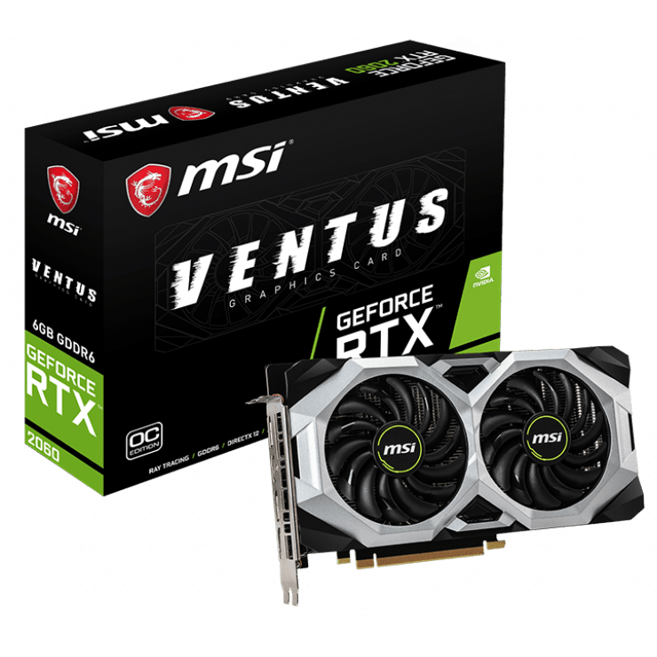 Видеокарта NVIDIA GeForce RTX 2060 MSI 6GB (RTX 2060 VENTUS 6G OC) - фото 5