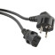 Кабель питания Schuko - C13, 1.8м, Hyperline PWC-IEC13-SHM-1.8-BK