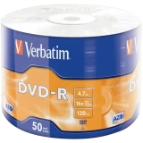 Диск DVD-R Verbatim 4.7Gb 16x Wrap (50шт) (43788)