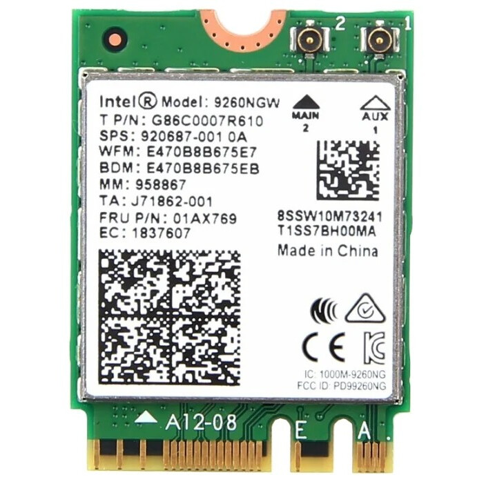 Wi-Fi адаптер Intel 9260.NGWGIE.NV (без антенн) - 9260.NGWGIE.NV 999LV6
