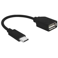 Переходник USB A (F) - USB Type-C, 0.2м, Gembird A-OTG-CMAF2-01