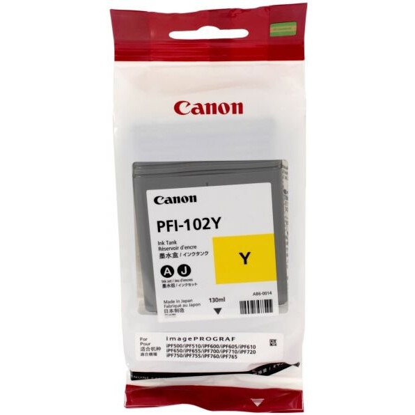Картридж Canon PFI-102 Yellow
