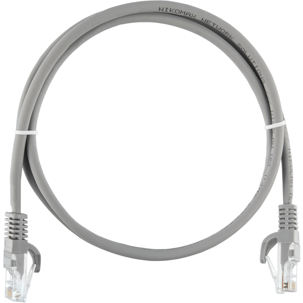 Патч-корд NIKOMAX NMC-PC4UD55B-ES-003-C-GY, 0.3м
