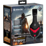 Гарнитура Defender Scrapper 500 Black/Red (64500)