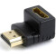 Переходник HDMI (M) - HDMI (F), Gembird A-HDMI90-FML