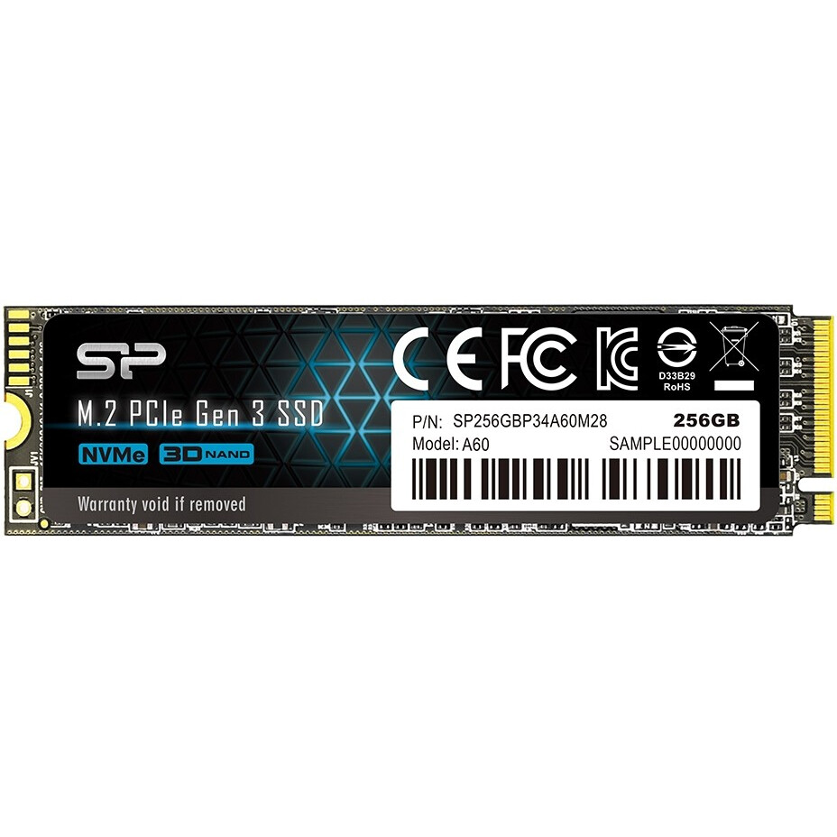 Накопитель SSD 256Gb Silicon Power P34A60 (SP256GBP34A60M28)