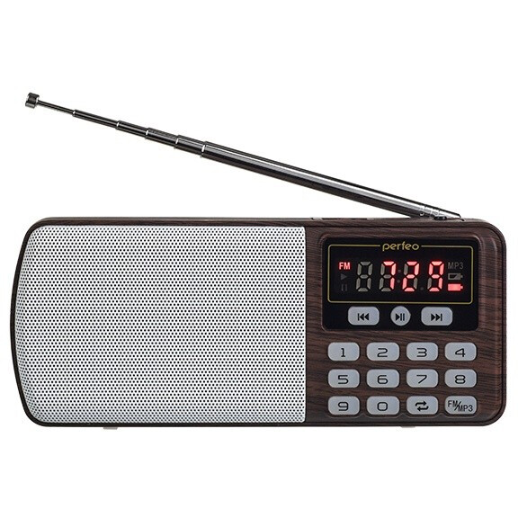 Радиоприёмник Perfeo ЕГЕРЬ FM+ Brown - PF_A4463