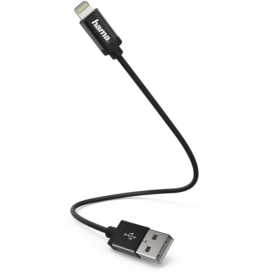 Кабель USB - Lightning, 0.2м, HAMA 00178280